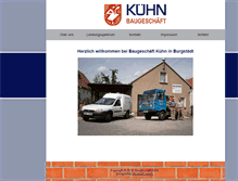 Tablet Screenshot of bau-kuehn.com